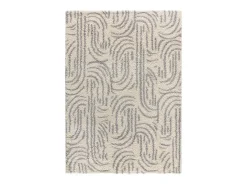 Alfombra interior - shaggy escandinavo - plata - 160 x 230 cm - HELIA