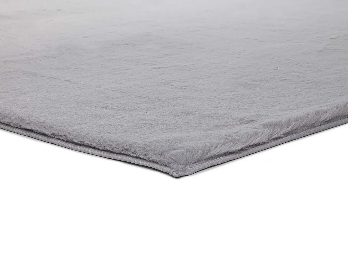 Alfombra interior - shaggy liso - plata - 60 x 90 cm - FOX