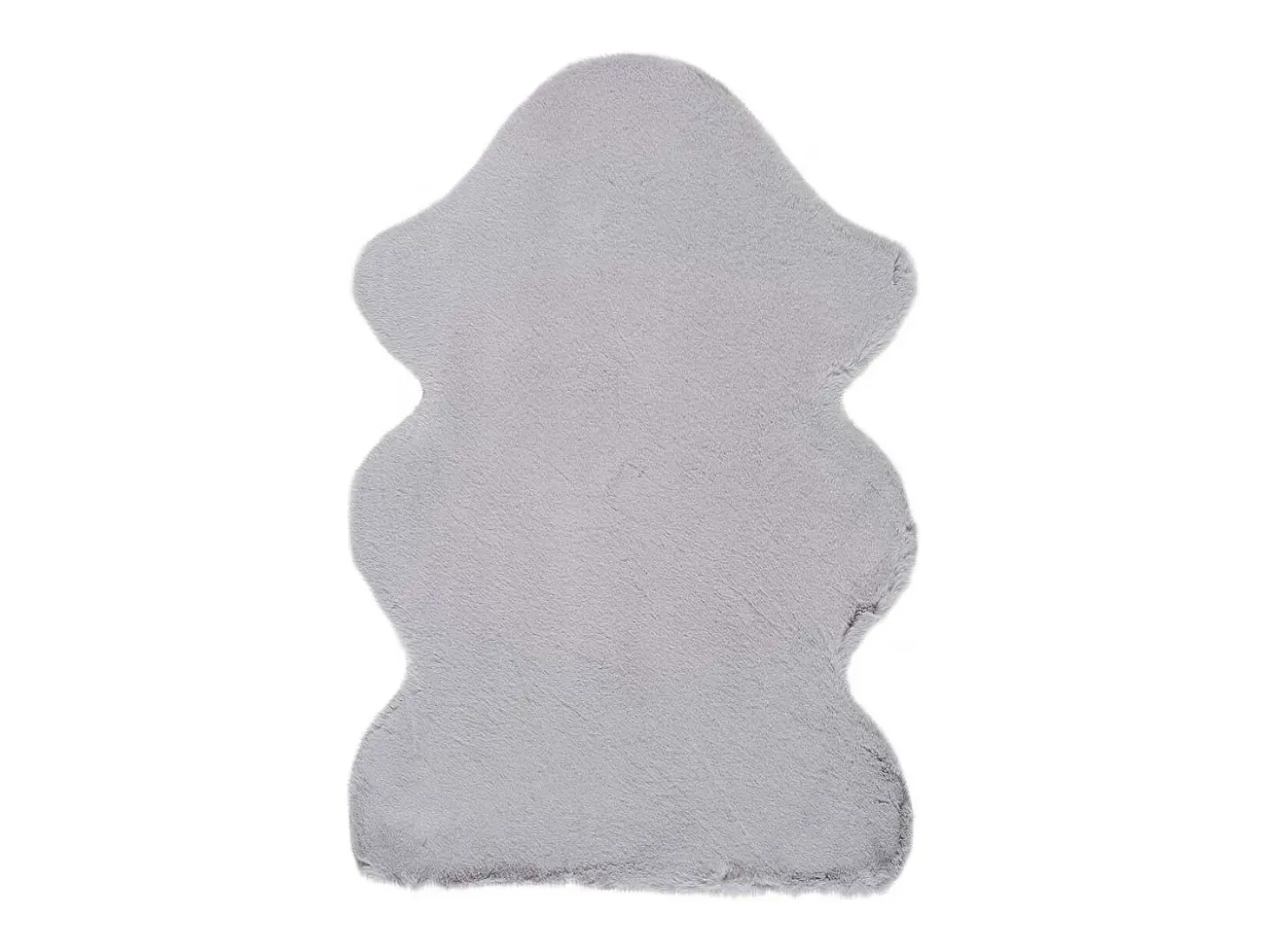 Alfombra interior - shaggy liso - plata - 60 x 90 cm - FOX