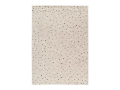 Alfombra interior - shaggy moderno - crema / negro - 140 x 200 cm - LUSH