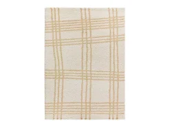 Alfombra interior - shaggy nórdico - beige - 133 x 190 cm - HELIA