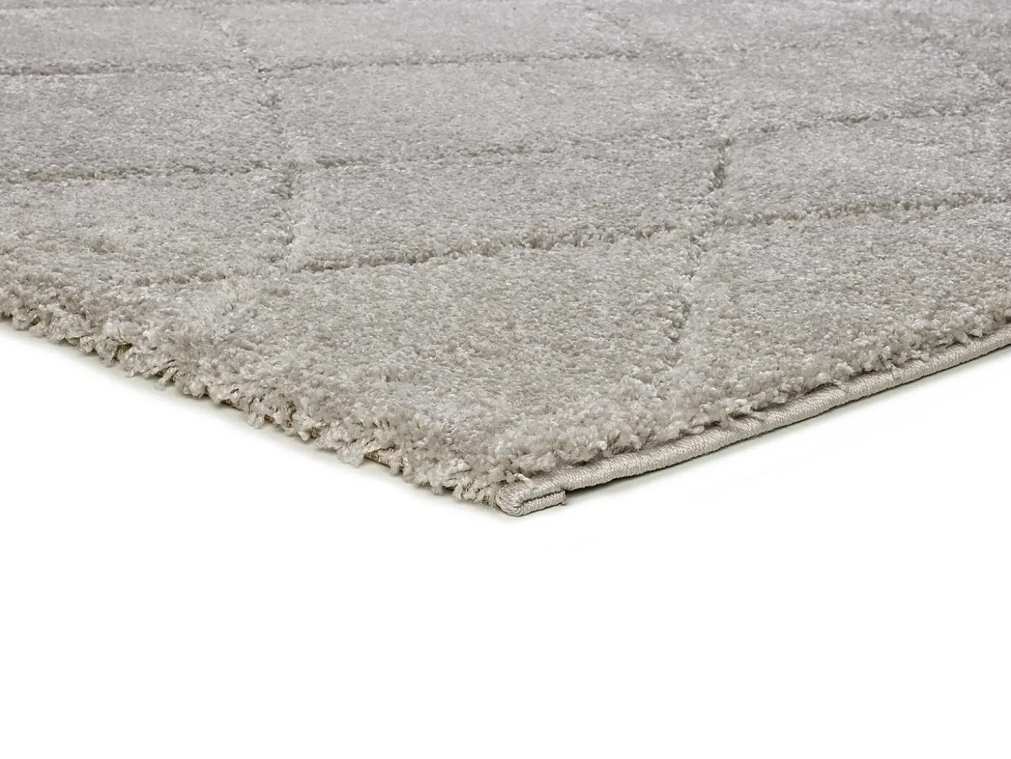 Alfombra interior - shaggy - plata - 80 x 150 cm - MOLIER