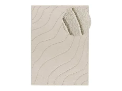 Alfombra interior - shaggy - blanco - 60 x 120 cm - MOLIER