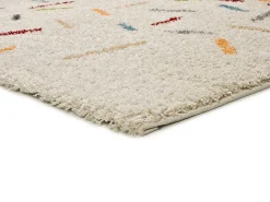 Alfombra interior - shaggy geométrico - multicolor - 60 x 120 cm - BREMEN