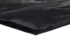 Alfombra interior - shaggy liso - negro - 120 x 180 cm - FOX