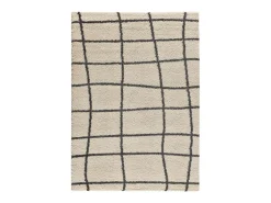 Alfombra interior - shaggy escandinavo - blanco - 160 x 230 cm - ATLAS