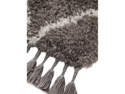 Alfombra interior - shaggy liso - gris - 140 x 200 cm - SAMIRA