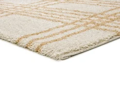 Alfombra interior - shaggy nórdico - beige - 80 x 150 cm - HELIA