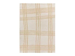 Alfombra interior - shaggy nórdico - beige - 80 x 150 cm - HELIA
