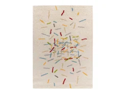 Alfombra interior - shaggy geométrico - multicolor - 133 x 190 cm - BREMEN