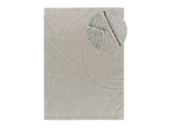 Alfombra interior - shaggy - plata - 133 x 190 cm - MOLIER