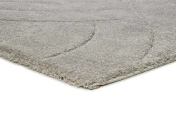 Alfombra interior - shaggy - plata - 133 x 190 cm - MOLIER