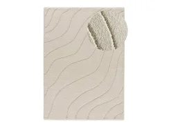Alfombra interior - shaggy - blanco - 133 x 190 cm - MOLIER