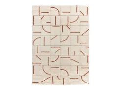 Alfombra interior - shaggy geométrico - caldera - 80 x 150 cm - BRENDA