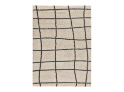 Alfombra interior - shaggy escandinavo - blanco - 133 x 190 cm - ATLAS