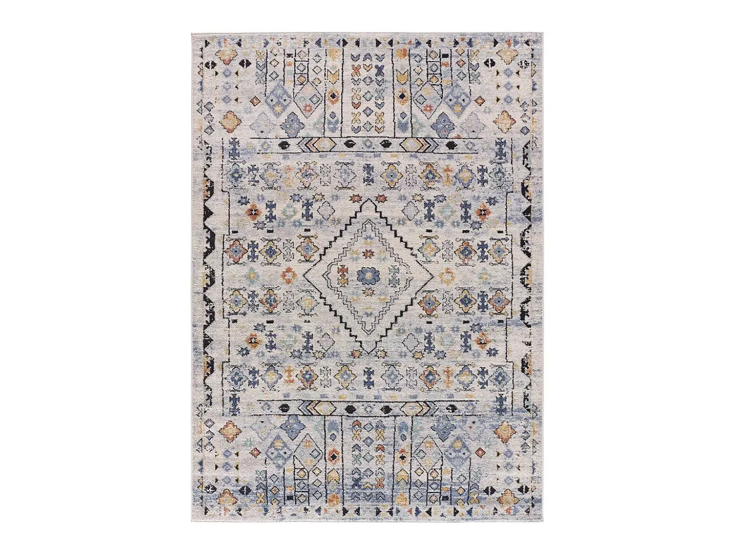 Alfombra interior - étnico - multicolor - 140 x 200 cm - MABEL