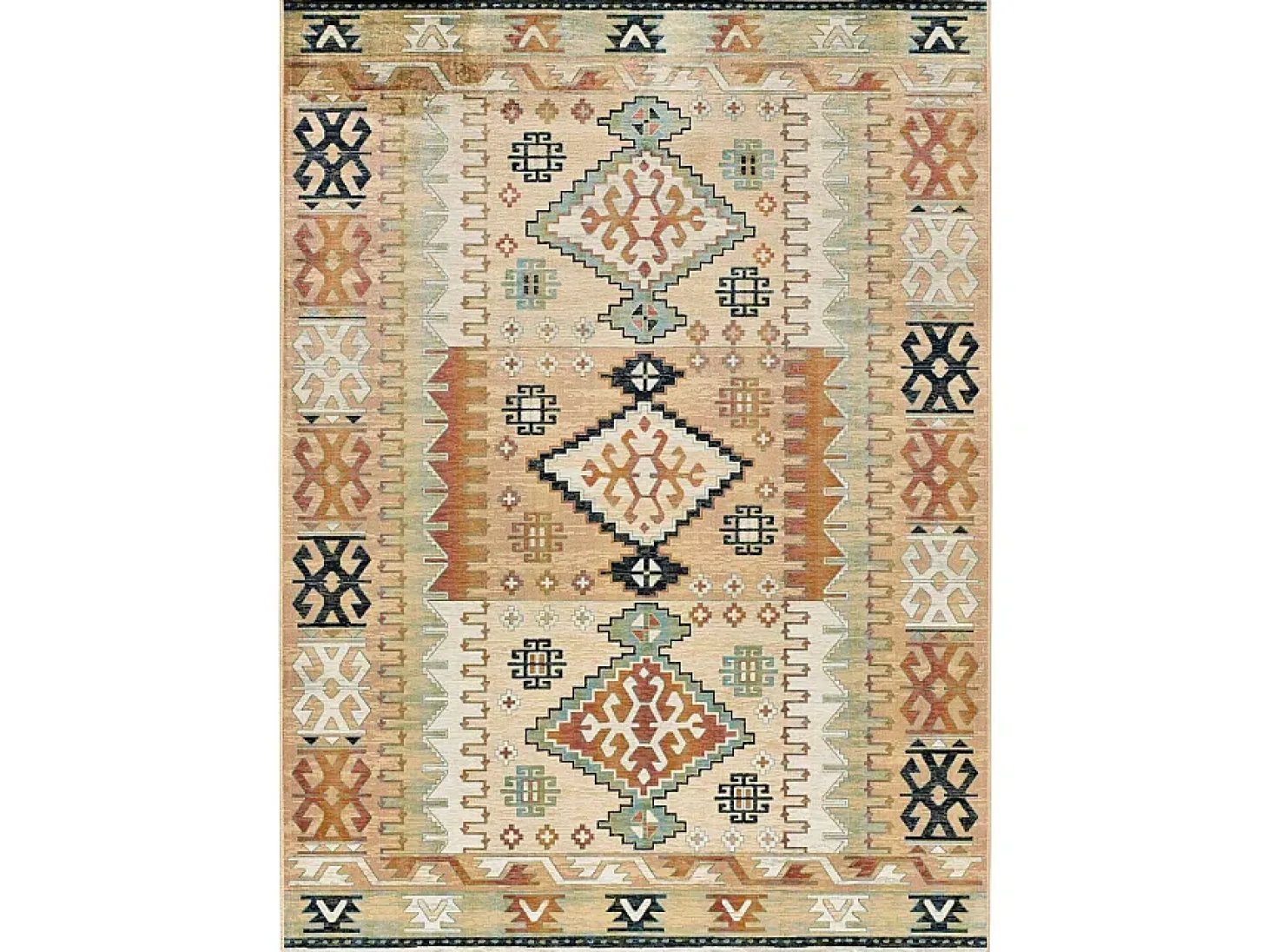Alfombra interior - étnico - multicolor - 160 x 230 cm - ANTALIA