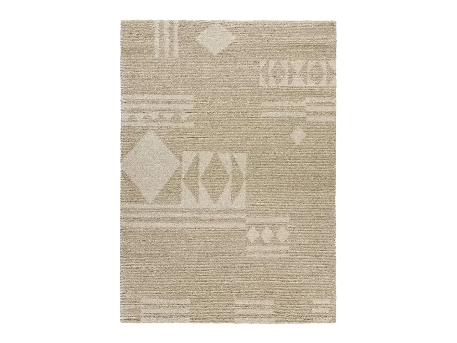 Alfombra interior - étnico - beige - 80 x 150 cm - VENUS