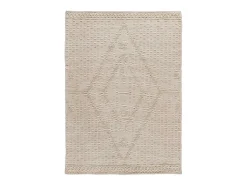 Alfombra interior - étnico con relieve - crema - 160 x 230 cm - PAMUK