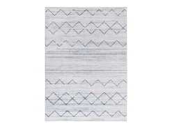 Alfombra interior - étnico - gris - 80 x 150 cm - CLASS