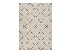 Alfombra interior - étnico - blanco - 60 x 120 cm - MALIKA