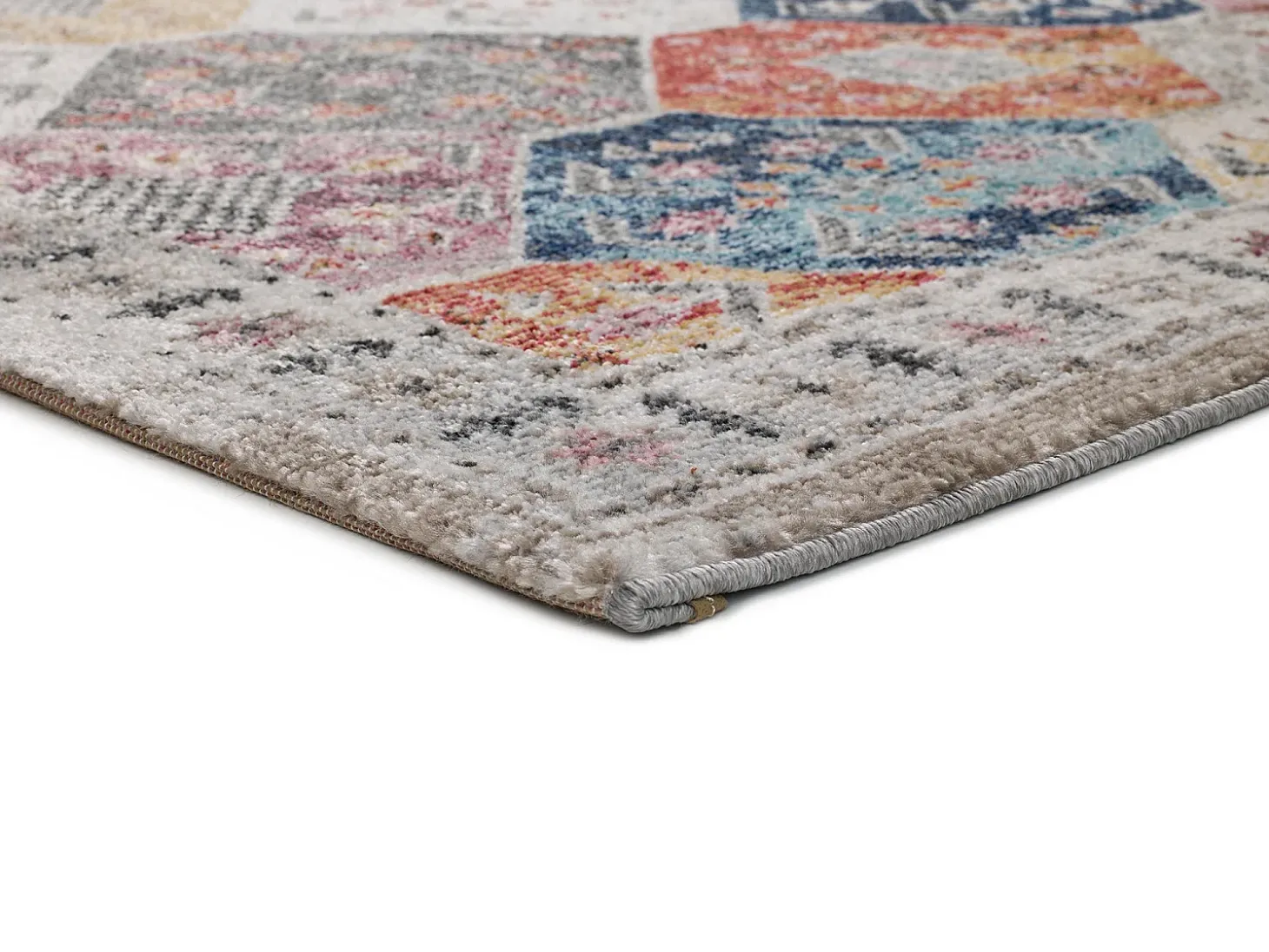 Alfombra interior - étnico - multicolor - 140 x 200 cm - MIRVA