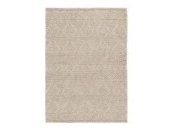 Alfombra interior - étnico con relieve - crema - 120 x 170 cm - PAMUK