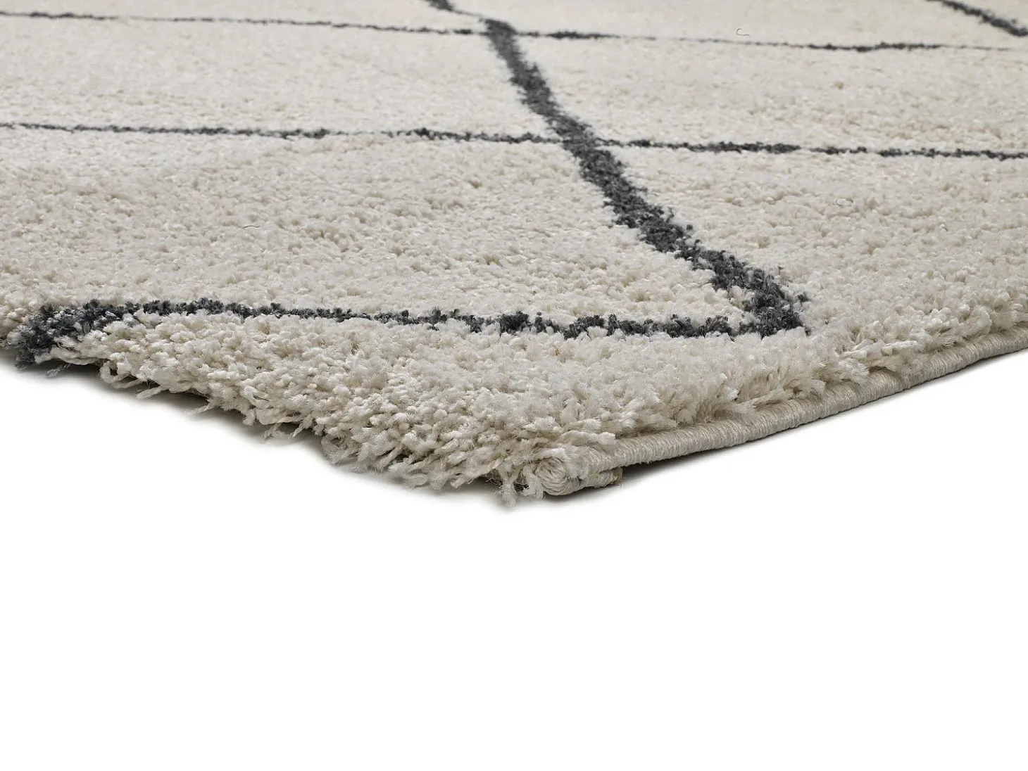 Alfombra interior - étnico - blanco - 60 x 120 cm - ATLAS