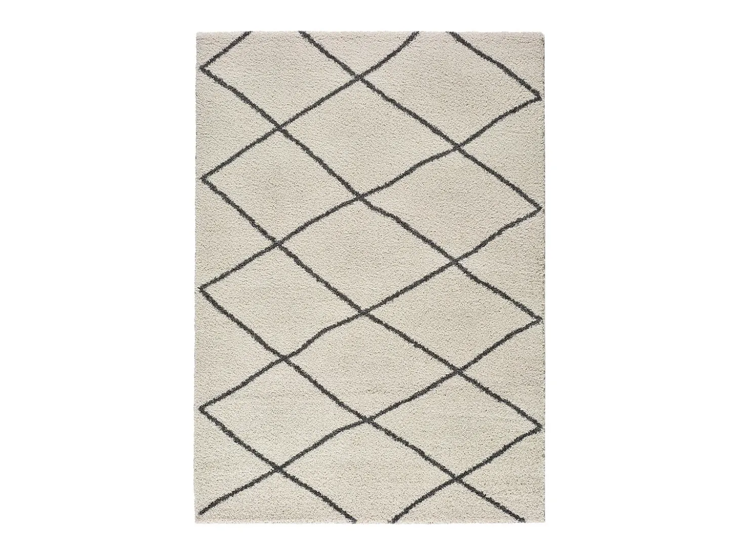 Alfombra interior - étnico - blanco - 60 x 120 cm - ATLAS