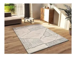 Alfombra interior - étnico - crema / marrón - 160 x 235 cm - CERES