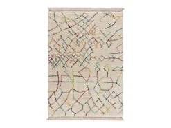 Alfombra interior - étnico - blanco - 160 x 230 cm - YEBEL