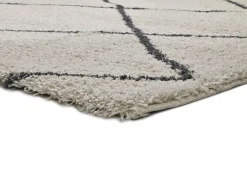 Alfombra interior - étnico - blanco - 160 x 230 cm - ATLAS