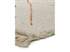 Alfombra interior - étnico - blanco - 80 x 150 cm - YEBEL
