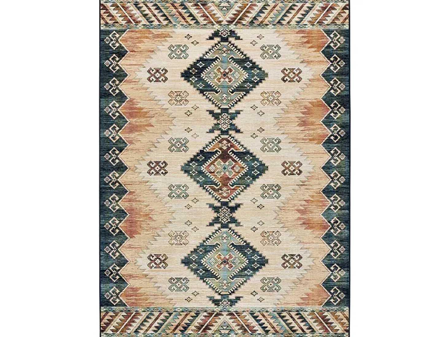 Alfombra interior - étnico - multicolor - 135 x 195 cm - ANTALIA