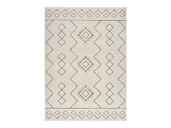 Alfombra interior - étnico - blanco - 140 x 200 cm - MALIKA