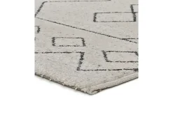 Alfombra interior - étnico - blanco - 80 x 150 cm - MALIKA