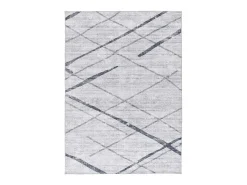 Alfombra interior - étnico - gris - 80 x 150 cm - CLASS