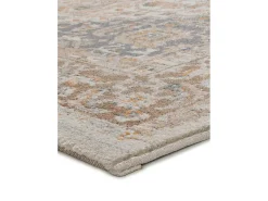 Alfombra interior - vintage - beige / gris - 80 x 150 cm - DELTA