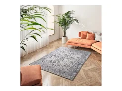 Alfombra interior - vintage - azul - 133 x 190 cm - SIROCO