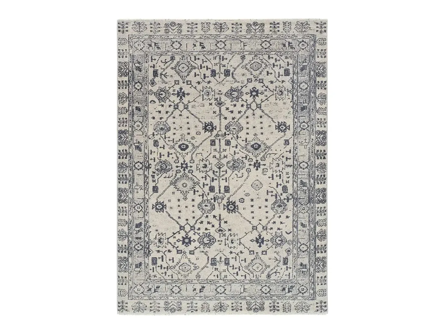 Alfombra interior - vintage - azul - 200 x 290 cm - SIROCO