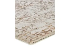 Alfombra interior - abstracto con relieve - beige - 77 x 150 cm - ORIS