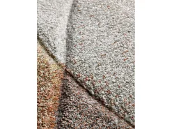 Alfombra interior - abstracto - terracota / beige - 80 x 150 cm - BADET