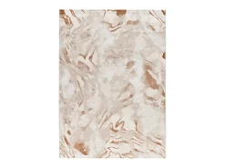 Alfombra interior - abstracto con relieve - beige / caldera - 134 x 200 cm - KEOPS