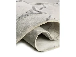 Alfombra interior - efecto marmol con relieve - gris - 154 x 230 cm - ORIS