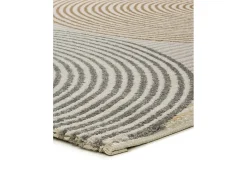 Alfombra interior - geométrico - beige - 200 x 290 cm - GARDEN