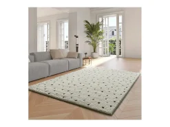 Alfombra interior - shaggy escandinavo - blanco - 60 x 120 cm - ATESA