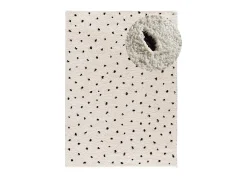 Alfombra interior - shaggy escandinavo - blanco - 160 x 230 cm - ATESA