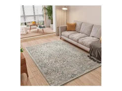 Alfombra interior - vintage con relieve - multicolor - 192 x 290 cm - KEOPS