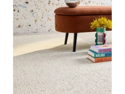Alfombra interior borreguito crema efecto jaspeado