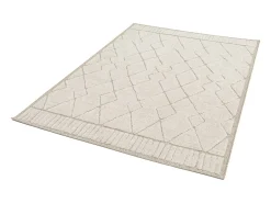 Alfombra interior con motivo étnico bereber, beige y crema